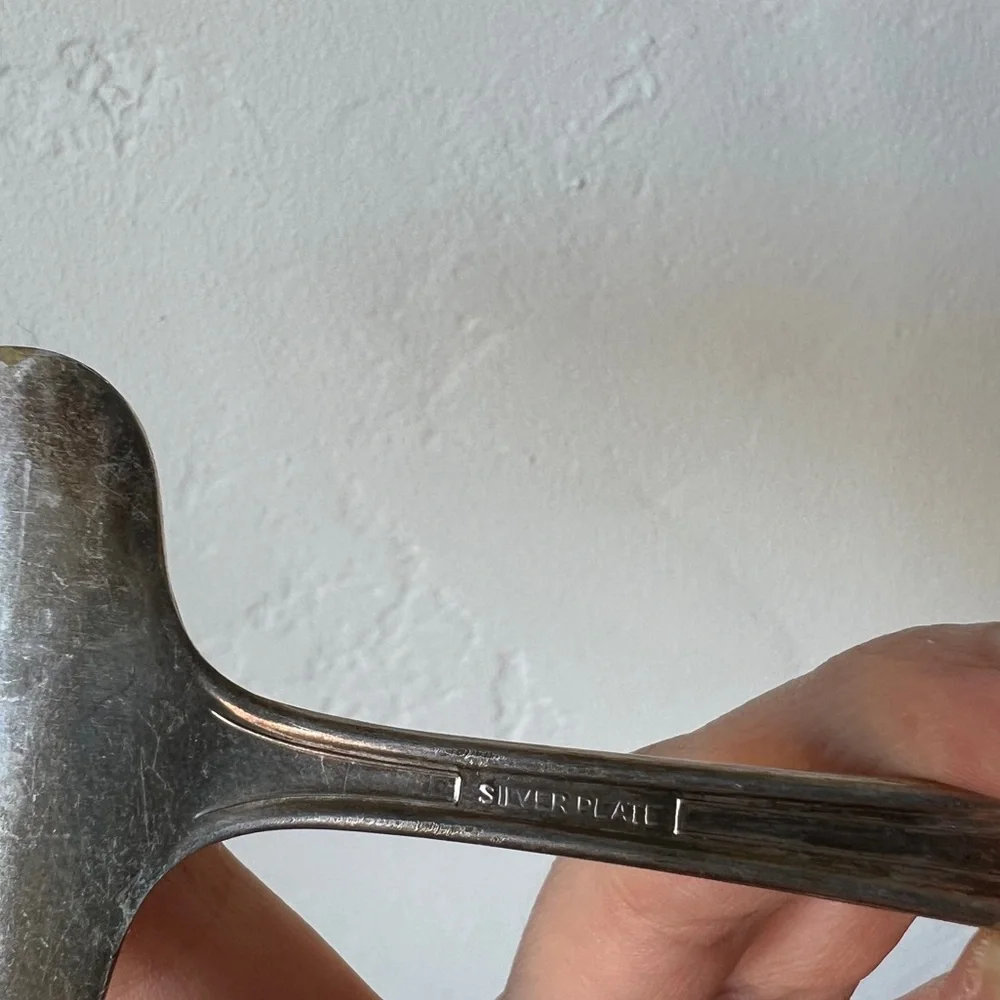 Antique vintage silver plate cake pie server serveware serve-ware